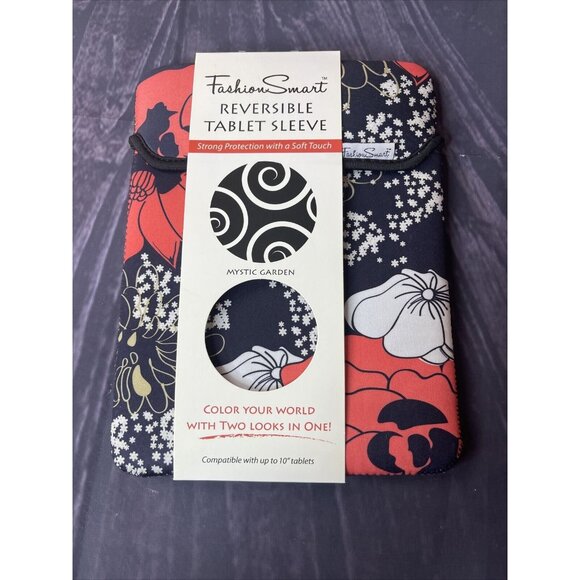 Fashion Smart Reversible Tablet Sleeves Mystic Garden Unchained Melody 10" - Picture 1 of 2